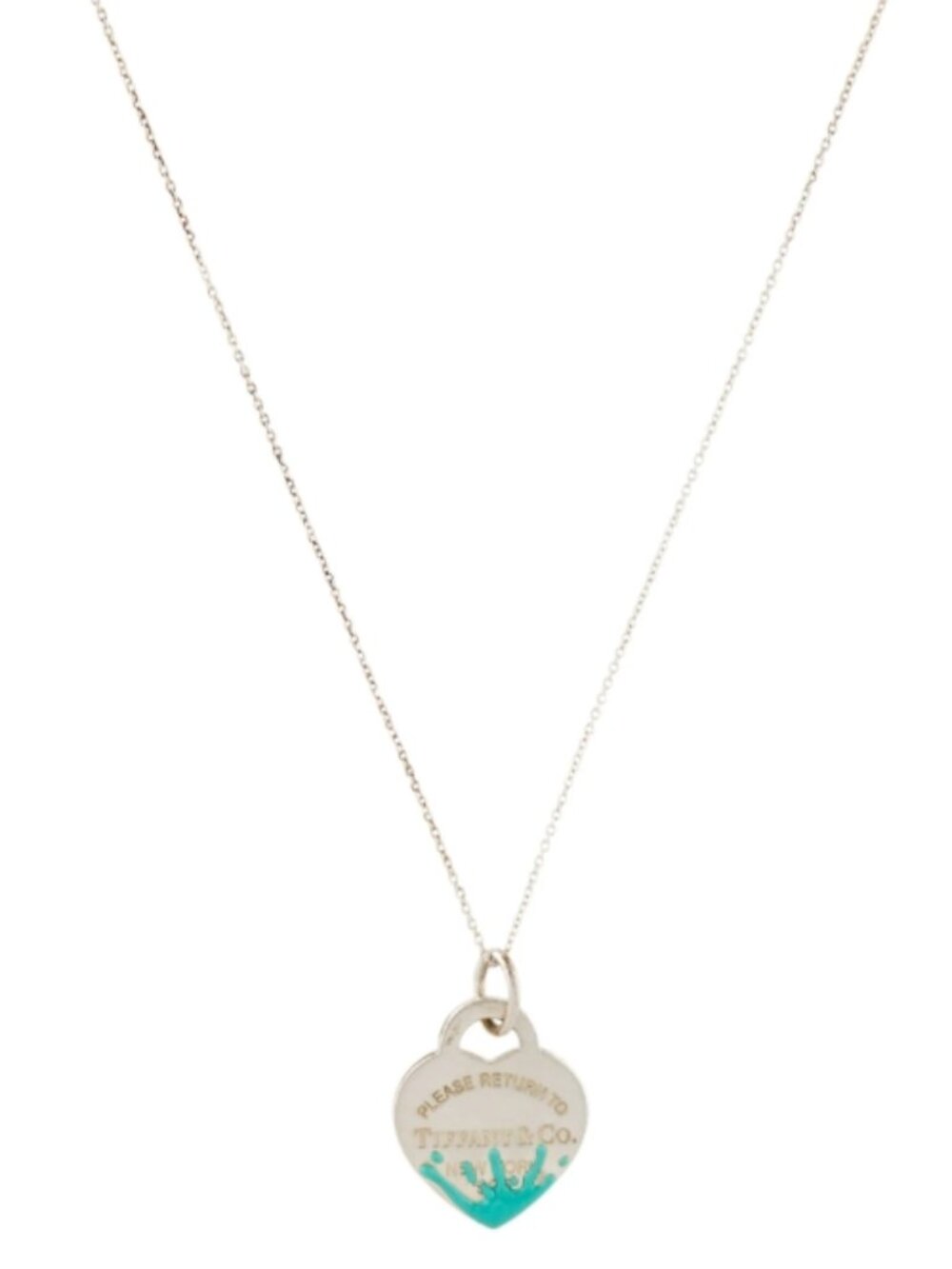 Tiffany & Co. Return to Tiffany Splash Silver/Tiffany Blue Necklace